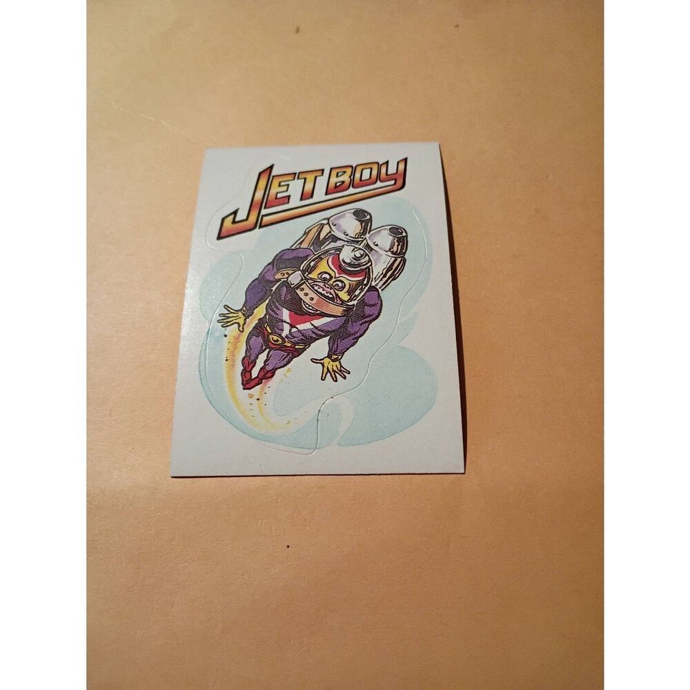 1983 General Mills Zero Hero Trading Card Sticker Vintage #62 Jet Boy